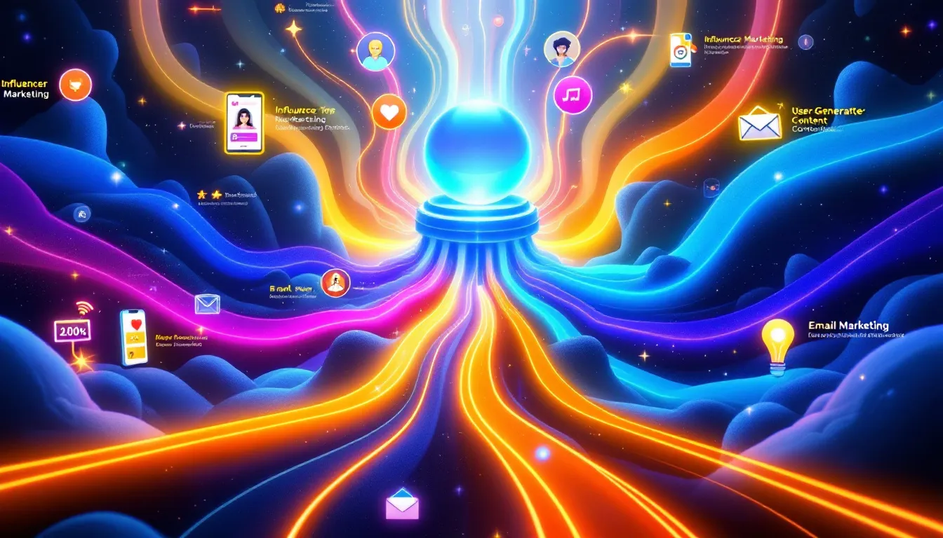 An illustration depicting the concept of engagement marketing strategies.